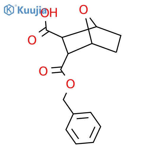 7-Oxa-bicyclo[2.2.1]heptane-2,3-dicarboxylic acid monobenzyl ester structure