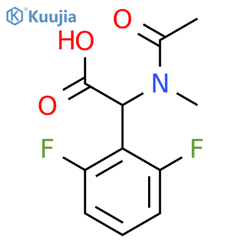 2-(2,6-difluorophenyl)-2-(N-methylacetamido)acetic acid structure