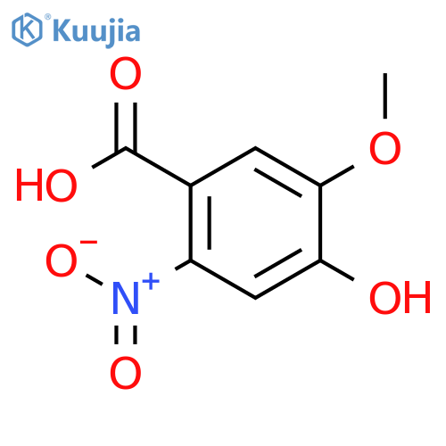 Benzoic acid, 4-hydroxy-5-methoxy-2-nitro- structure