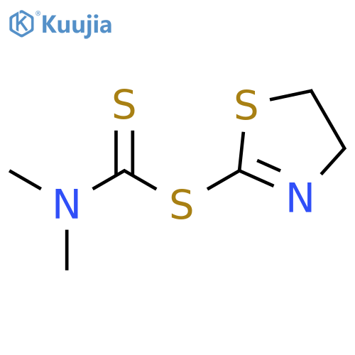 Carbamodithioic acid, dimethyl-, 4,5-dihydro-2-thiazolyl ester structure