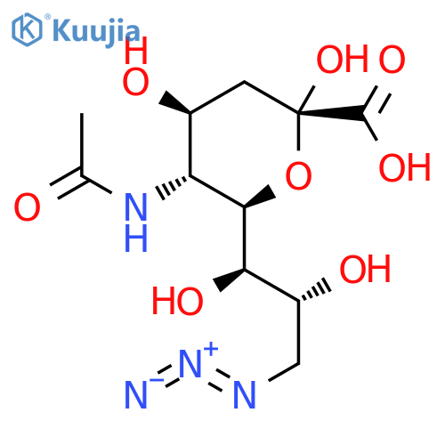 β-Neuraminic acid, N-acetyl-9-azido-9-deoxy- structure