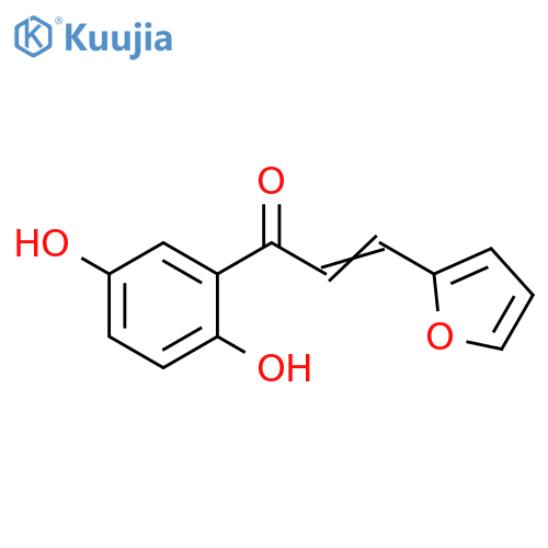 2-Propen-1-one, 1-(2,5-dihydroxyphenyl)-3-(2-furanyl)- structure