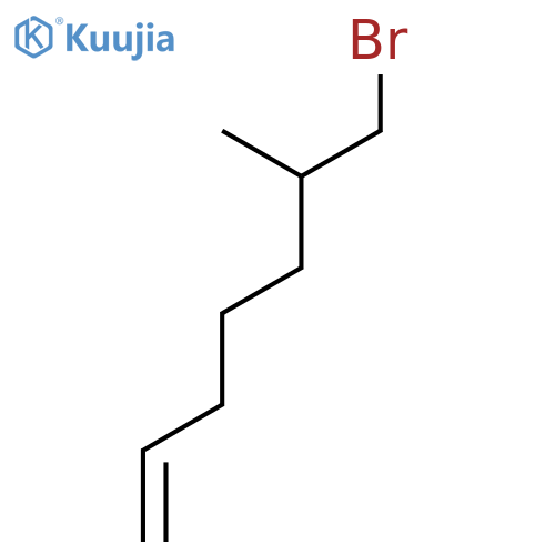 1-Heptene, 7-bromo-6-methyl- structure