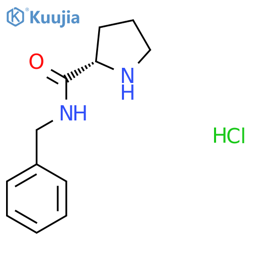 (2S)-N-benzylpyrrolidine-2-carboxamide hydrochloride structure