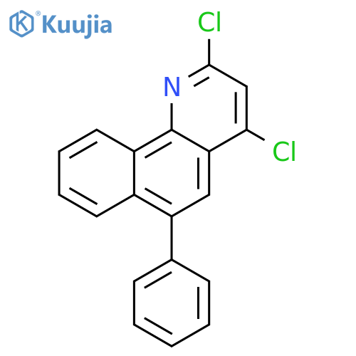 Benzo[h]quinoline, 2,4-dichloro-6-phenyl- structure