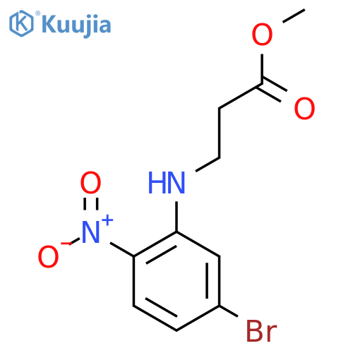 Methyl 3-((5-bromo-2-nitrophenyl)amino)propanoate structure