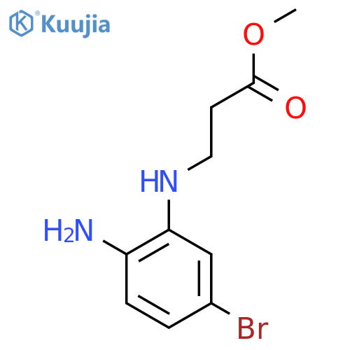 Methyl 3-((2-amino-5-bromophenyl)amino)propanoate structure