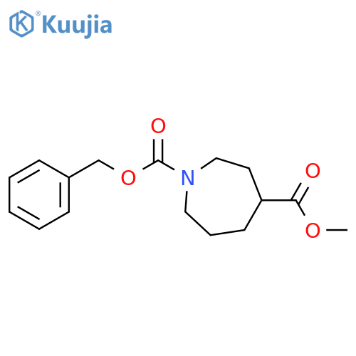 1-benzyl 4-methyl azepane-1,4-dicarboxylate structure