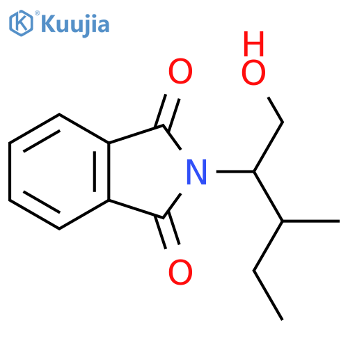 1H-Isoindole-1,3(2H)-dione, 2-[1-(hydroxymethyl)-2-methylbutyl]- structure