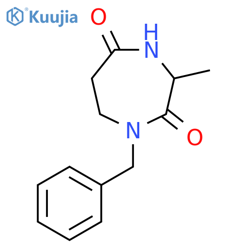 1-Benzyl-3-methyl-1,4-diazepane-2,5-dione structure