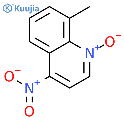 Quinoline,8-methyl-4-nitro-, 1-oxide structure