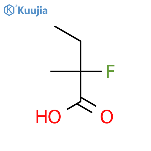 Butanoic acid, 2-fluoro-2-methyl- structure