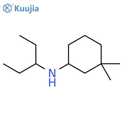 3,3-dimethyl-N-(pentan-3-yl)cyclohexan-1-amine structure