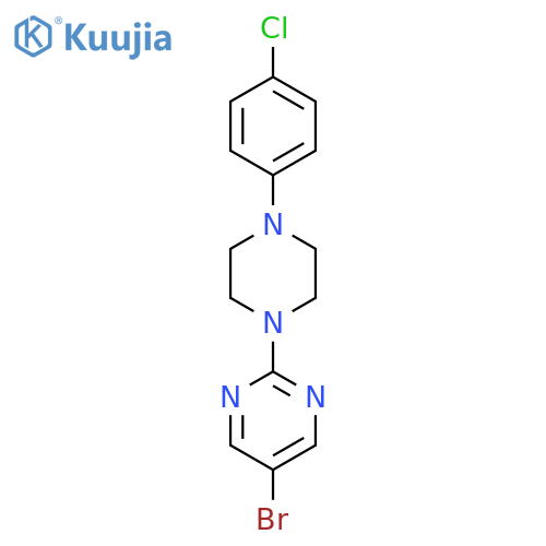 5-Bromo-2-[4-(4-chlorophenyl)piperazin-1-yl]pyrimidine structure