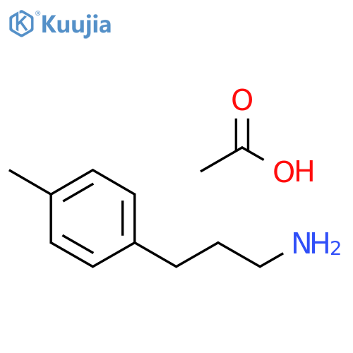 3-(p-Tolyl)propan-1-amine acetic acid salt structure