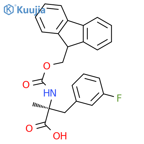 Fmoc-α-methyl-L-3-Fluorophe structure
