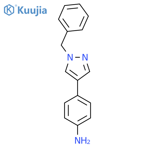 4-(1-benzyl-1H-pyrazol-4-yl)aniline structure