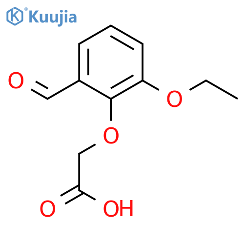(2-ethoxy-6-formylphenoxy)acetic acid structure
