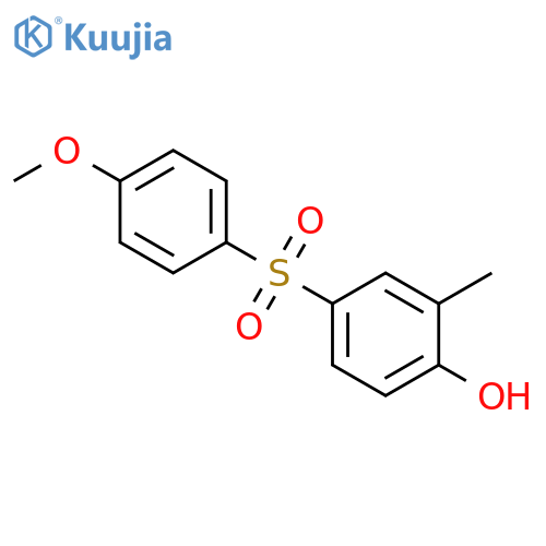 Phenol, 4-[(4-methoxyphenyl)sulfonyl]-2-methyl- structure