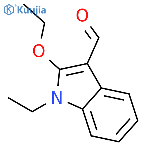 1H-Indole-3-carboxaldehyde,2-ethoxy-1-ethyl- structure