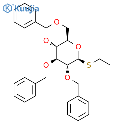 Ethyl 2,3-Di-O-benzyl-4,6-O-benzylidene-b-D-thioglucopyranoside structure