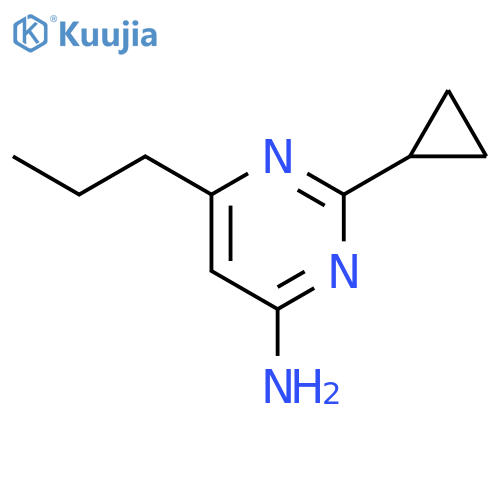 2-cyclopropyl-6-propylpyrimidin-4-amine structure