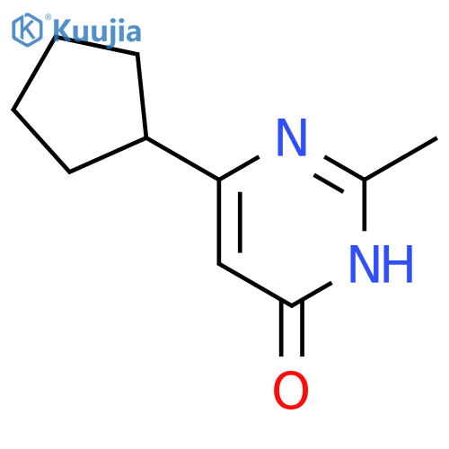 6-cyclopentyl-2-methylpyrimidin-4-ol structure
