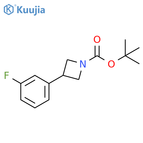 tert-butyl 3-(3-fluorophenyl)azetidine-1-carboxylate structure