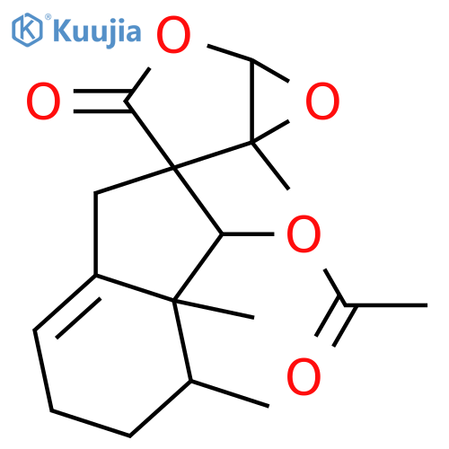 9(8→7)-Abeo-11,12-epoxy-6-hydroxy-1(10)-eremophilen-8,12-olide; (6β,7α,11β,12β)-form, Ac structure