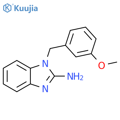 1-(3-methoxyphenyl)methyl-1H-1,3-benzodiazol-2-amine structure