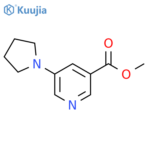 methyl 5-(pyrrolidin-1-yl)pyridine-3-carboxylate structure