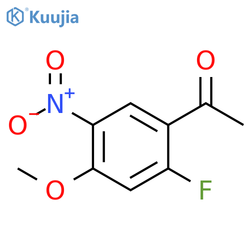 1-(2-Fluoro-4-methoxy-5-nitro-phenyl)-ethanone structure
