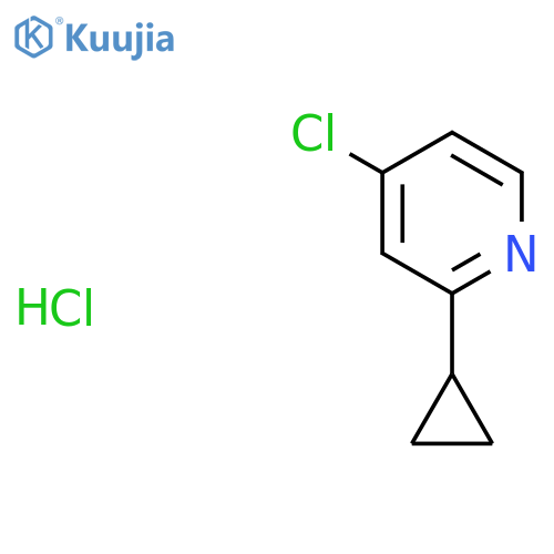 4-chloro-2-cyclopropylpyridine hydrochloride structure