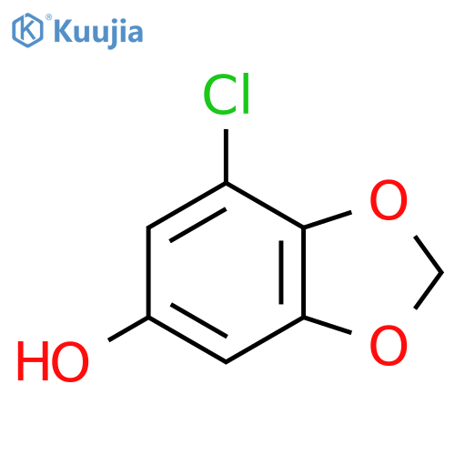 7-chlorobenzo[d][1,3]dioxol-5-ol structure