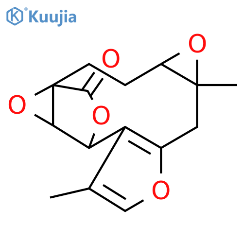 2H-6,7a-(Epoxymethano)bisoxireno[4,5:8,9]cyclodeca[1,2-b]furan-10-one,1a,6,6a,8,9,9a-hexahydro-1a,5-dimethyl-, (1aS,6S,6aS,7aS,9aS)- (9CI) structure