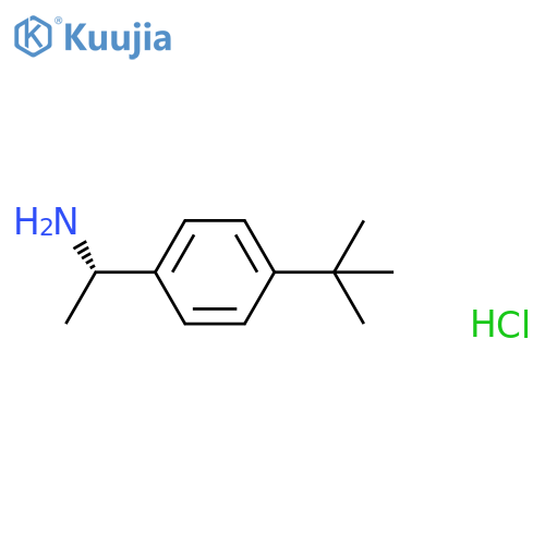 (1S)-1-(4-tert-butylphenyl)ethan-1-amine hydrochloride structure