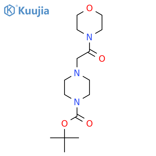 Tert-butyl 4-(2-morpholino-2-oxoethyl)piperazine-1-carboxylate structure