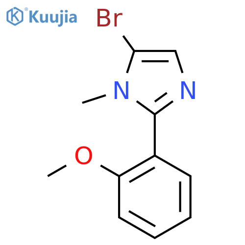 5-bromo-2-(2-methoxyphenyl)-1-methyl-1H-imidazole structure