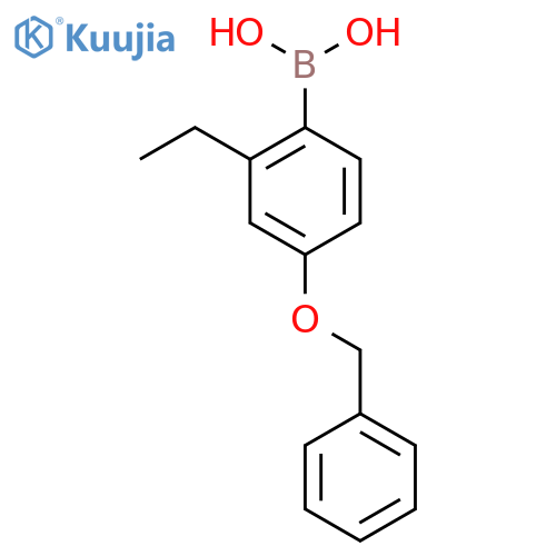 4-(Benzyloxy)-2-ethylphenylboronic acid structure