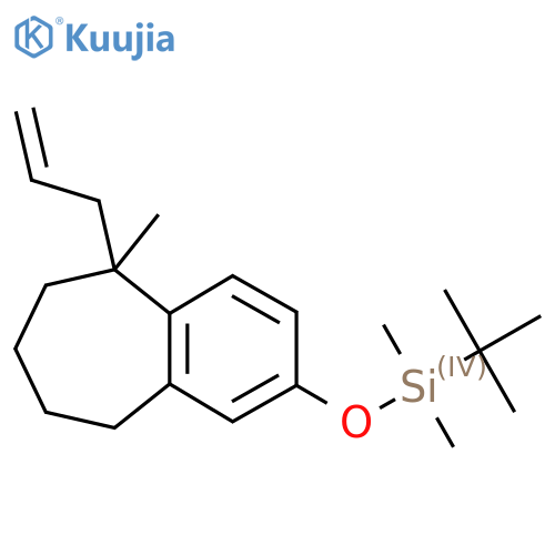 ((5-Allyl-5-methyl-6,7,8,9-tetrahydro-5H-benzo[7]annulen-2-yl)oxy)(tert-butyl)dimethylsilane structure
