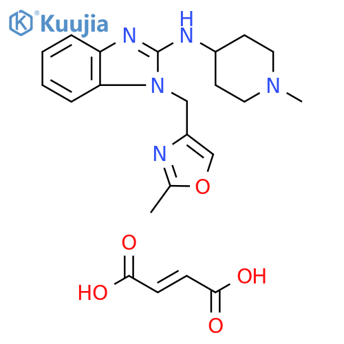 1H-Benzimidazol-2-amine, 1-[(2-methyl-4-oxazolyl)methyl]-N-(1-methyl-4-piperidinyl)-, (2E)-2-butenedioate (2:3) structure