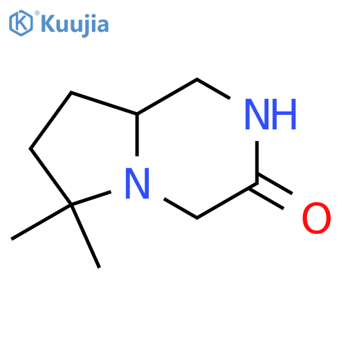6,6-dimethyl-octahydropyrrolo[1,2-a]piperazin-3-one structure