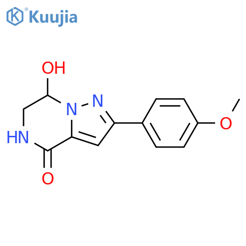 7-Hydroxy-2-(4-methoxyphenyl)-6,7-dihydropyrazolo-1,5-apyrazin-4(5H)-one structure
