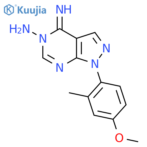 4-Imino-1-(4-methoxy-2-methylphenyl)-1H-pyrazolo[3,4-d]pyrimidin-5(4H)-amine structure
