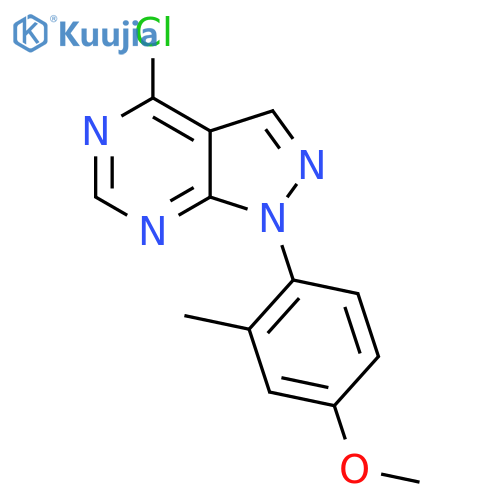 4-Chloro-1-(4-methoxy-2-methylphenyl)-1H-pyrazolo[3,4-d]pyrimidine structure