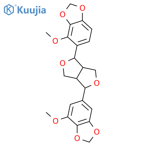 7,9':7',9-Diepoxy-8,8'-lignan-2,3,3',4,4',5'-hexol; (7R*,7'R*,8S*,8'S*)-form, 3,4:3',4'-Bis(methylene), 2,5'-di-Me ether structure