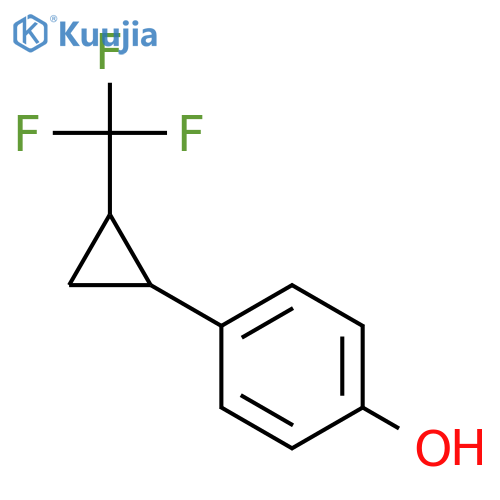 (+/-)-4-(trans-2-(Trifluoromethyl)cyclopropyl)phenol structure