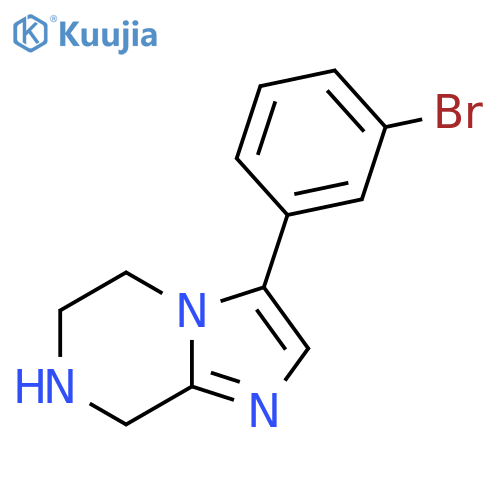 3-(3-Bromophenyl)-5,6,7,8-tetrahydroimidazo[1,2-A]pyrazine structure