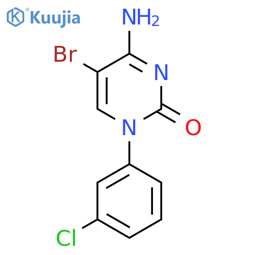 4-Amino-5-bromo-1-(3-chlorophenyl)pyrimidin-2(1H)-one structure