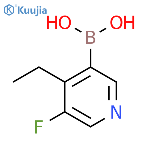 (4-Ethyl-5-fluoropyridin-3-yl)boronic acid structure